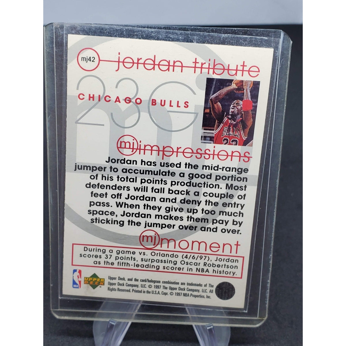 1997-98 Upper Deck Michael Jordan Tribute - Michael Jordan #MJ42