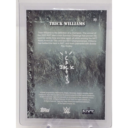 2025 Topps Chrome WWE X Cactus Jack - Trick Williams, Trick Williams #32 Red...