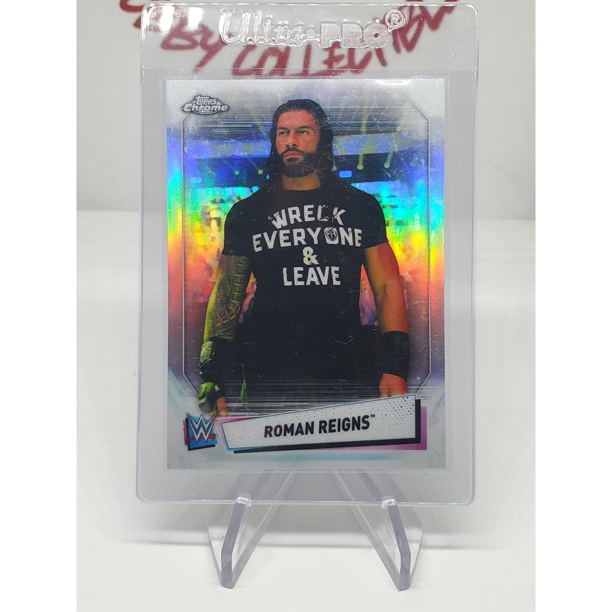 2021 Topps Finest WWE - Roman Reigns #66 Refractor