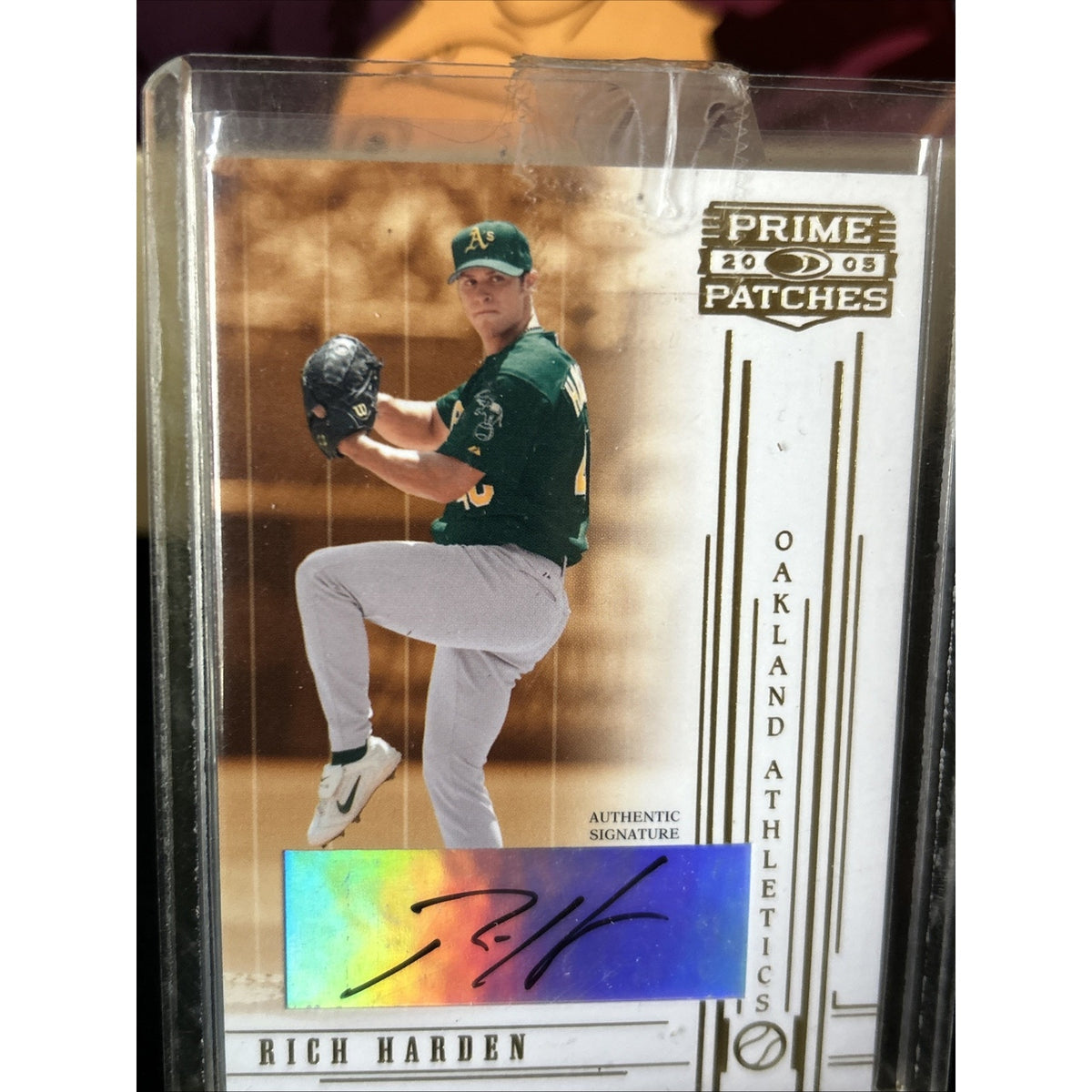 Rich Harden 2005 Donruss Prime Patches Autograph Auto A’s Cubs #57