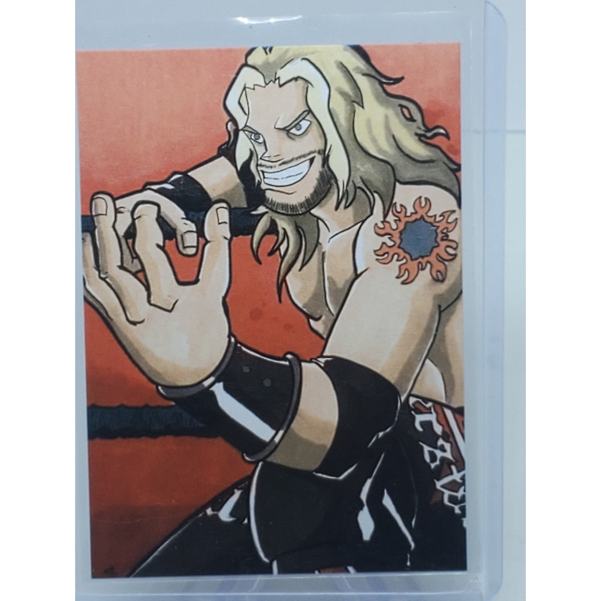 2021 Topps Heritage WWE SP # SCR-2 Edge Ruthless Aggression Art Card Ships Free