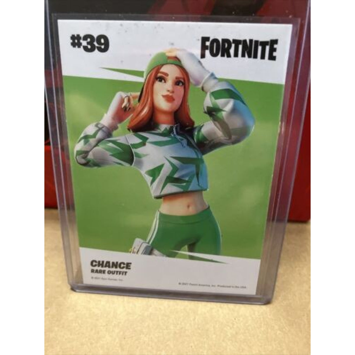 Chance RARE Outfit CRACKED ICE Crystal Shard Fortnite Series 3 USA SSP Card #39
