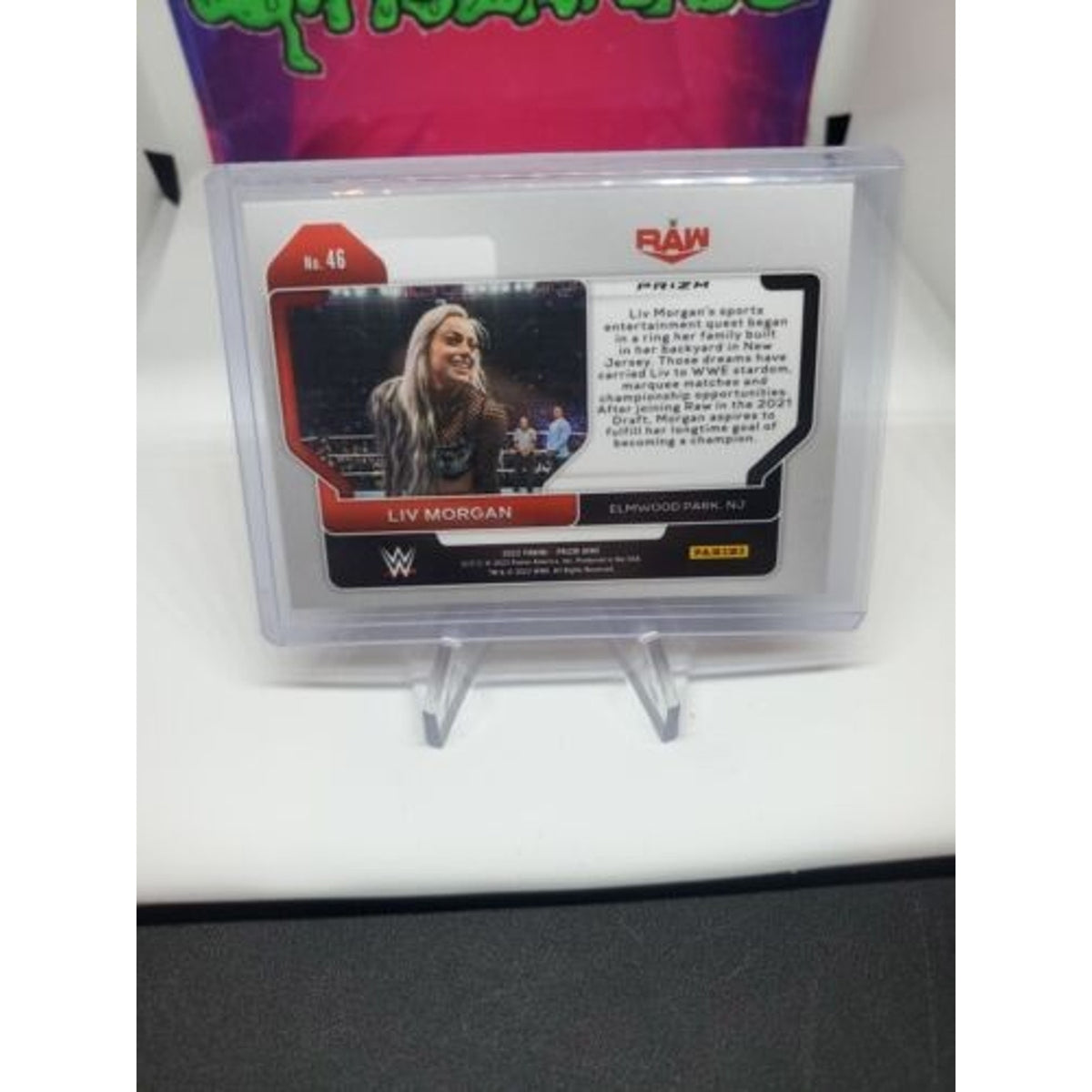 2022 PRIZM WWE LIV MORGAN 1ST PRIZM CARD #46 GREEN PARALLEL Fresh Pull