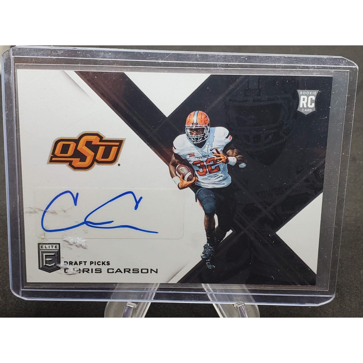 2017 Panini Elite Draft Picks - Draft Picks Chris Carson #289 Autographs (AU,...