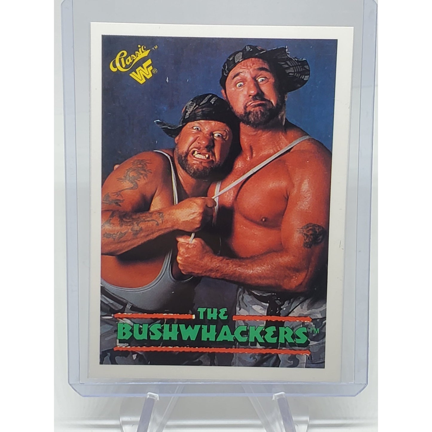 1990 Classic WWF The History of Wrestlemania #148 Bushwhackers