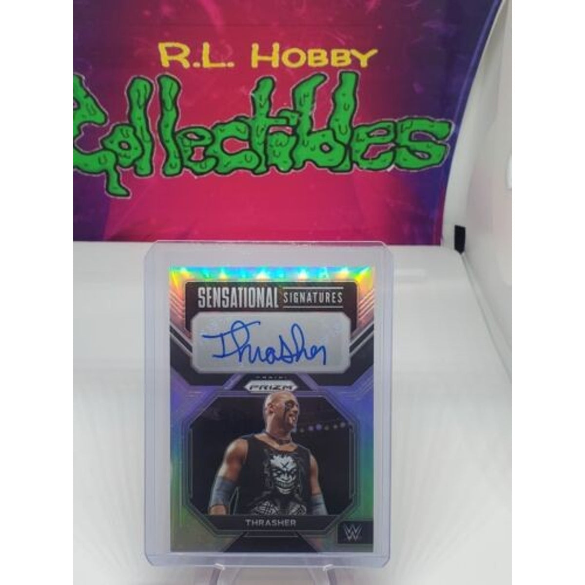 2023 Panini Prizm WWE Thrasher Auto Sensational Signatures Base Headbangers THR