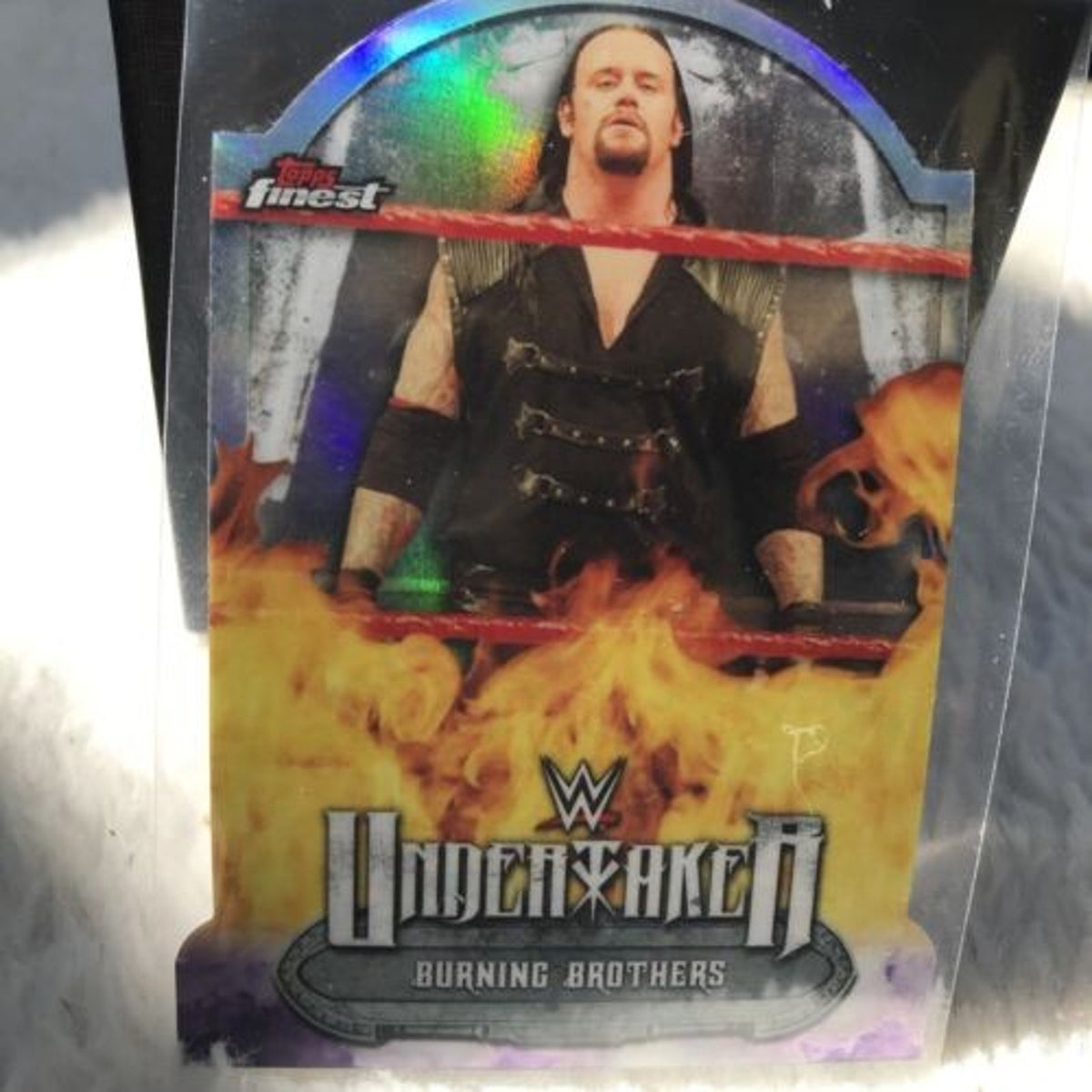 Refractor Card THE UNDERTAKER 2021 Topps WWE Finest Burning Brothers Unforgiven