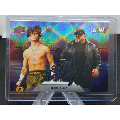 2023 Upper Deck AEW #95 All In The Family Hook Taz Diamond Plate Insert
