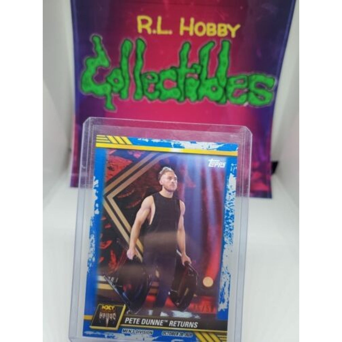 2021 Topps WWE NXT Pete Dunne Returns #81 Blue SP PARALLEL #/50