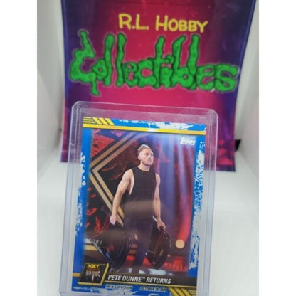 2021 Topps WWE NXT Pete Dunne Returns #81 Blue SP PARALLEL #/50