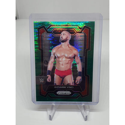 2024 Panini Prizm WWE Giovanni Vinci #144 Green Pulsar /25 SSP