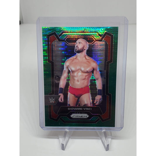 2024 Panini Prizm WWE Giovanni Vinci #144 Green Pulsar /25 SSP