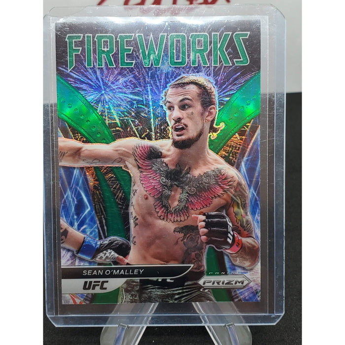 2022 Panini Prizm UFC Sean O' Malley Green Fireworks SP 🔥☘️