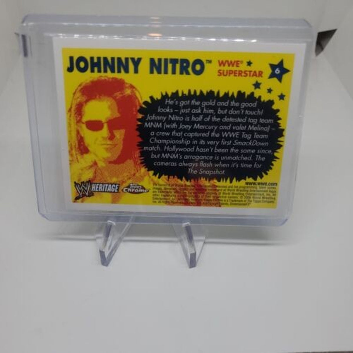 2006 Topps Heritage Chrome WWE Wrestling #6 Johnny Nitro AWE