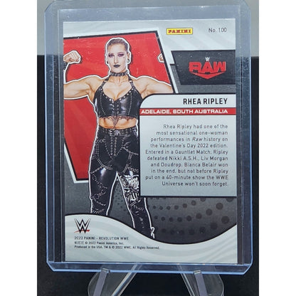 2022 WWE Revolution RHEA RIPLEY BASE #100 DEBUT EDITION