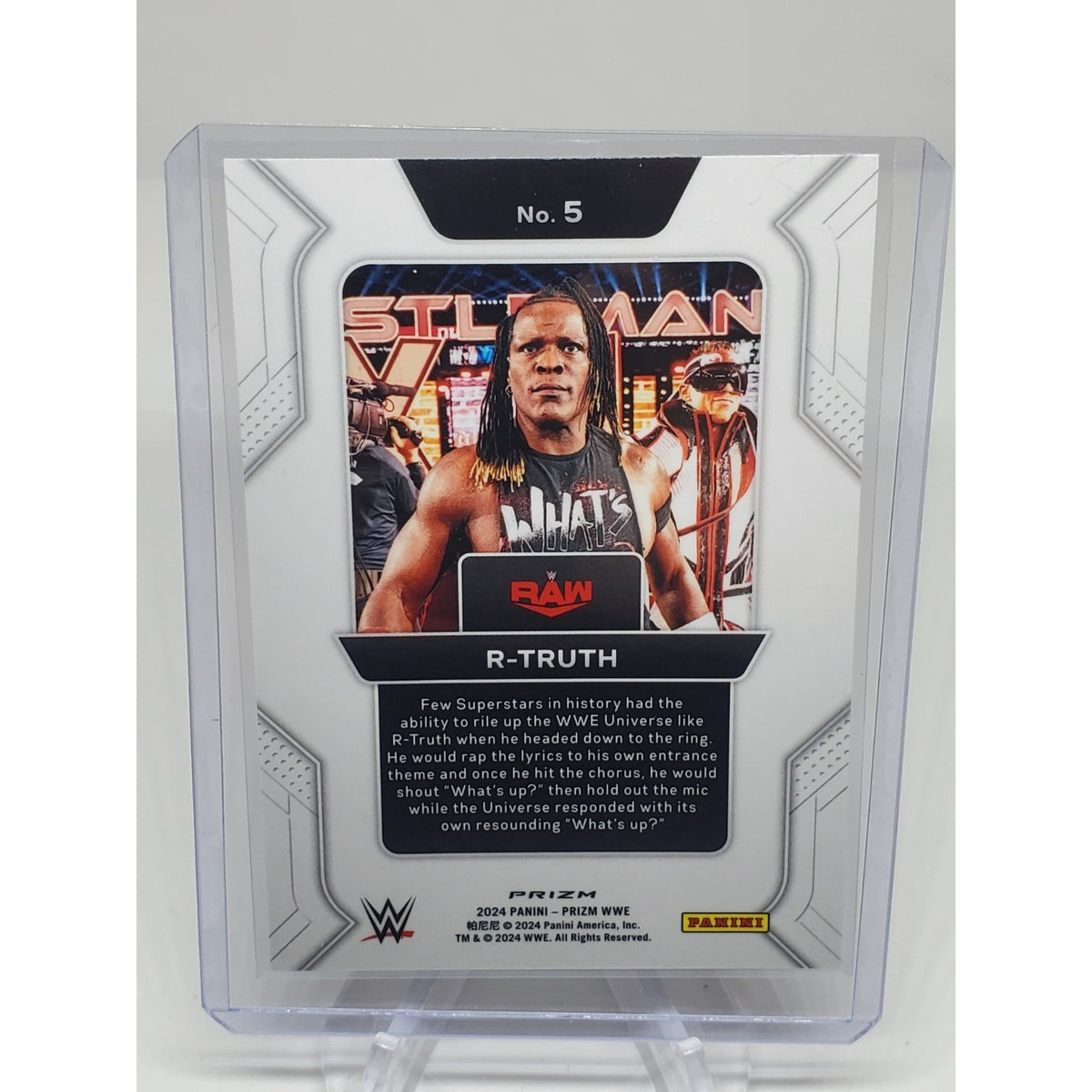 2024 Panini Prizm WWE - Prizmatic Entrances R-Truth #5 Disco Silver Prizm