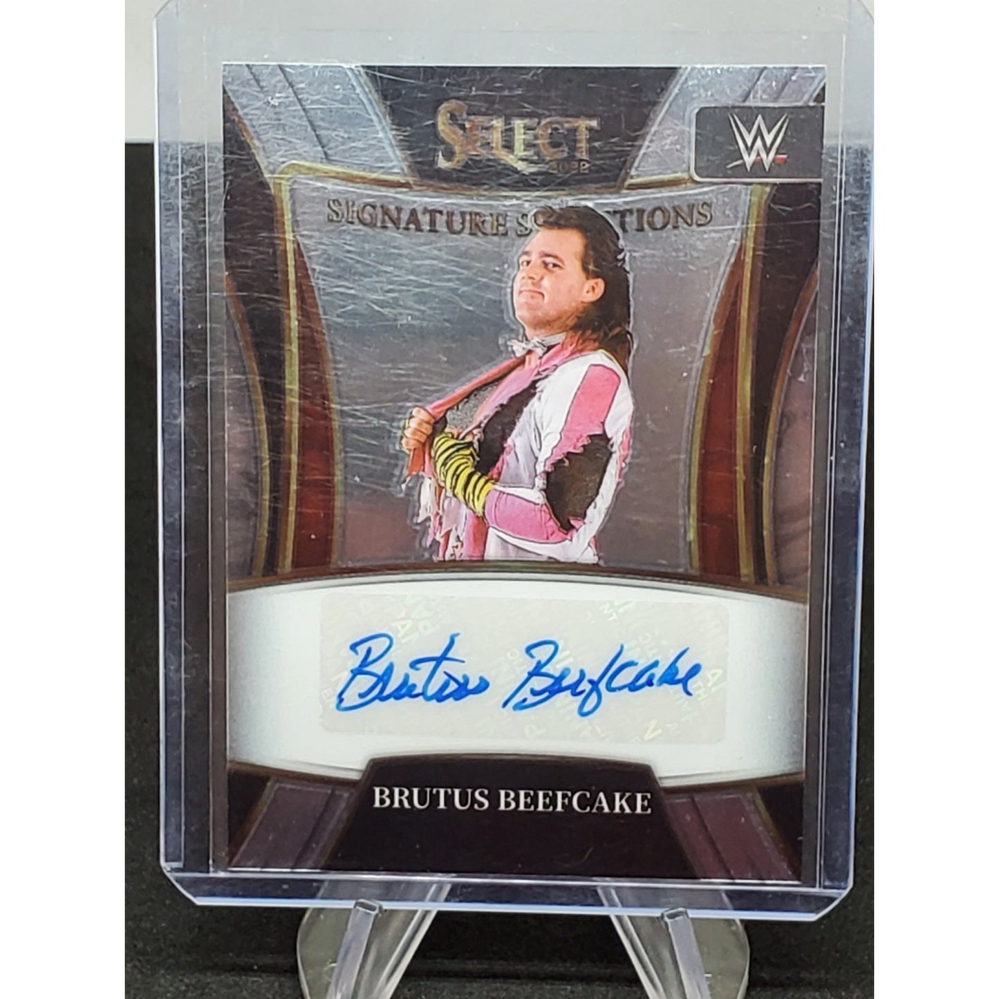 2022 Panini Select WWE - #SN-BBF Brutus "The Barber" Beefcake Auto