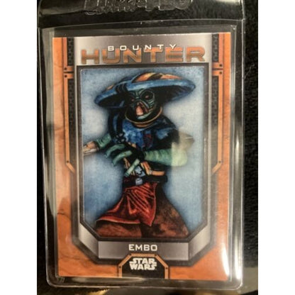/250 EMBO 2022 TOPPS STAR WARS BOUNTY HUNTERS ORANGE PARALLEL Pack Fresh New