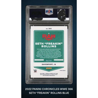 PSA 10 POP 1 Optic Blue /99 WWE SETH FREAKIN ROLLINS 2022 Panini Chronicles