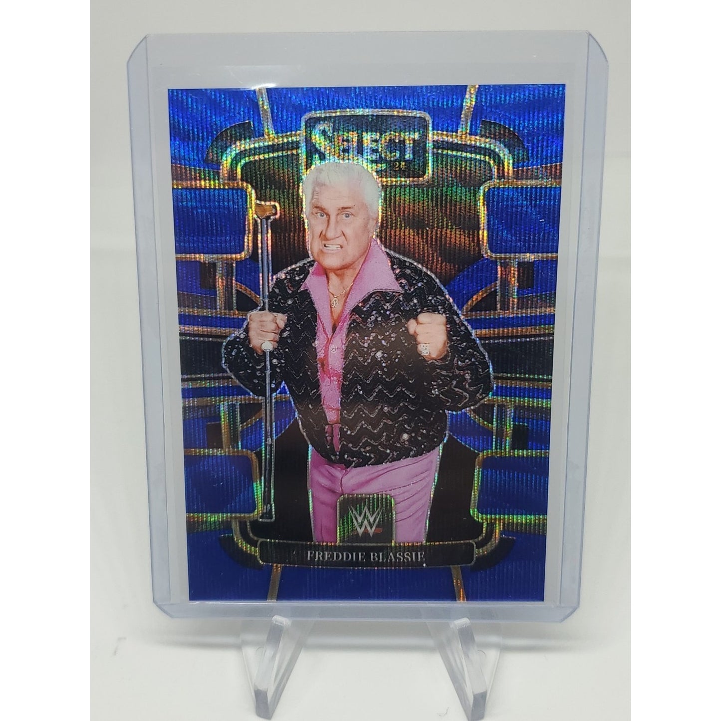FREDDIE BLASSIE 2024 Panini Select WWE #31 Concourse Blue Wave /49 SSP WWF