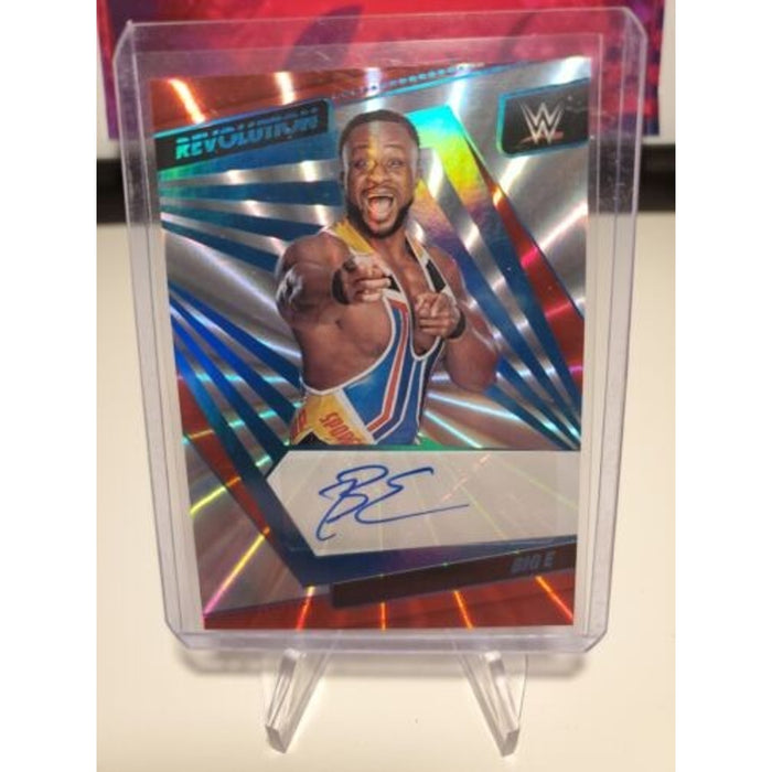 BIG E - 2022 PANINI REVOLUTION WWE SUNBURST AUTO #81/99 NEWDAY