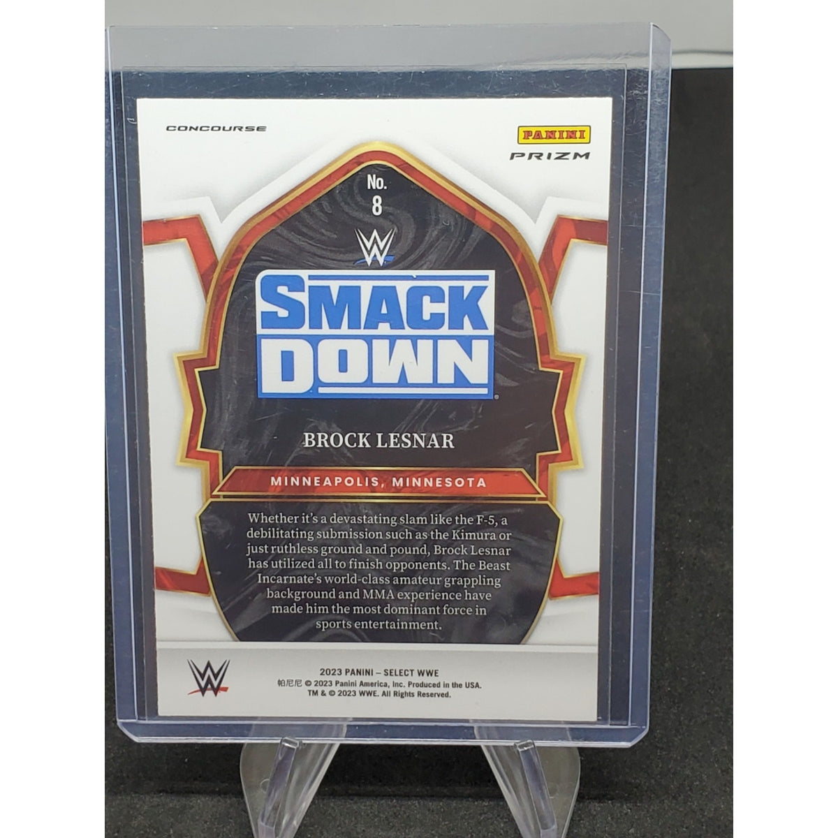 2023 Panini Select WWE Brock Lesnar Concourse Tri-Color #8