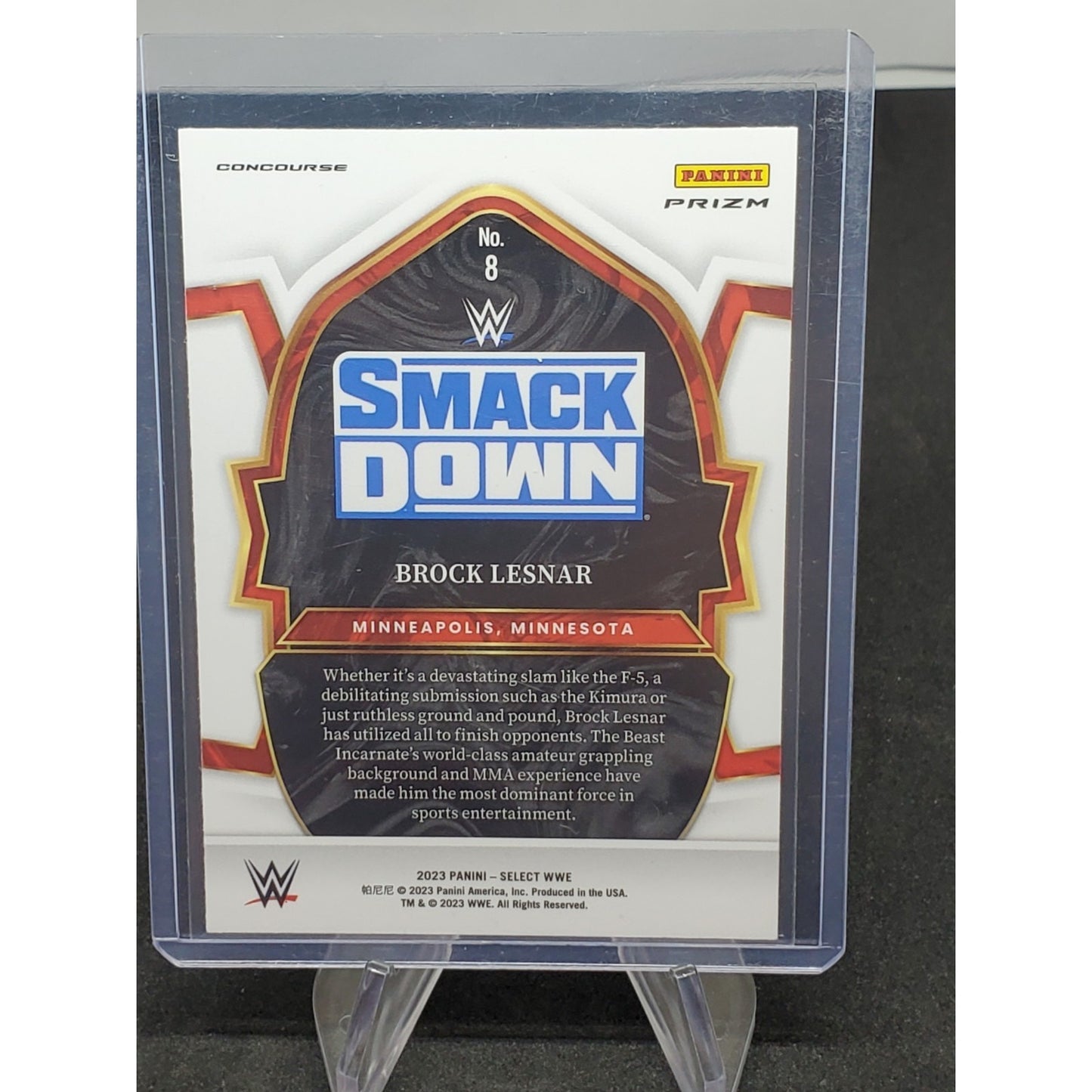 2023 Panini Select WWE Brock Lesnar Concourse Tri-Color #8