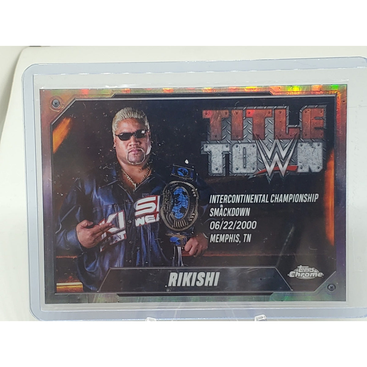 2025 Topps Chrome WWE - Title Town #TT-RIK Rikishi - Refractor Parallel