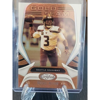 Certified Gold Team #GT-RW Russell Wilson Seahawks 2020 Panini