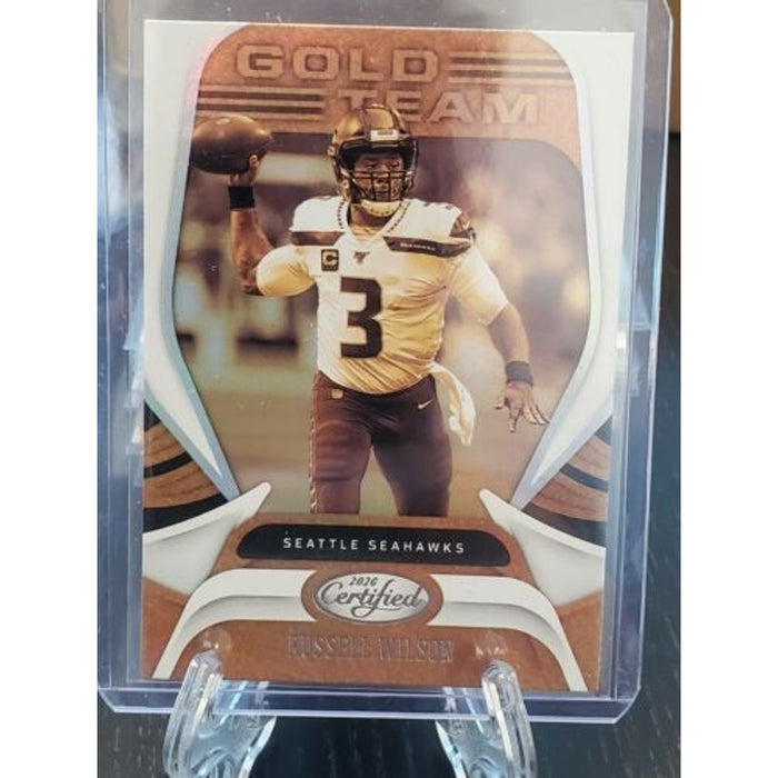Certified Gold Team #GT-RW Russell Wilson Seahawks 2020 Panini