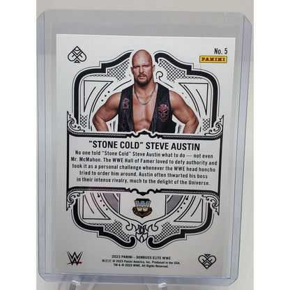 2023 Panini Donruss Elite WWE - Elite Deck Steve Austin #5 Green
