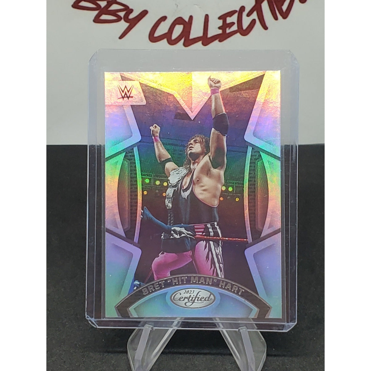 2023 WWE Panini Chronicles Certified Foil Bret Hart Insert Wrestling Card