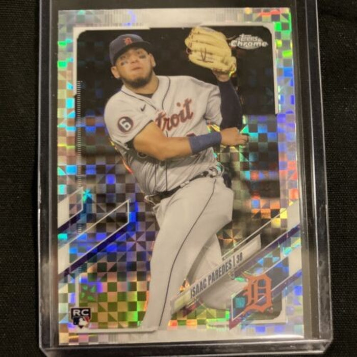 ISAAC PAREDES RC 2021 Topps Chrome X-FRACTOR #66 Detroit Tigers Pack Fresh Mint