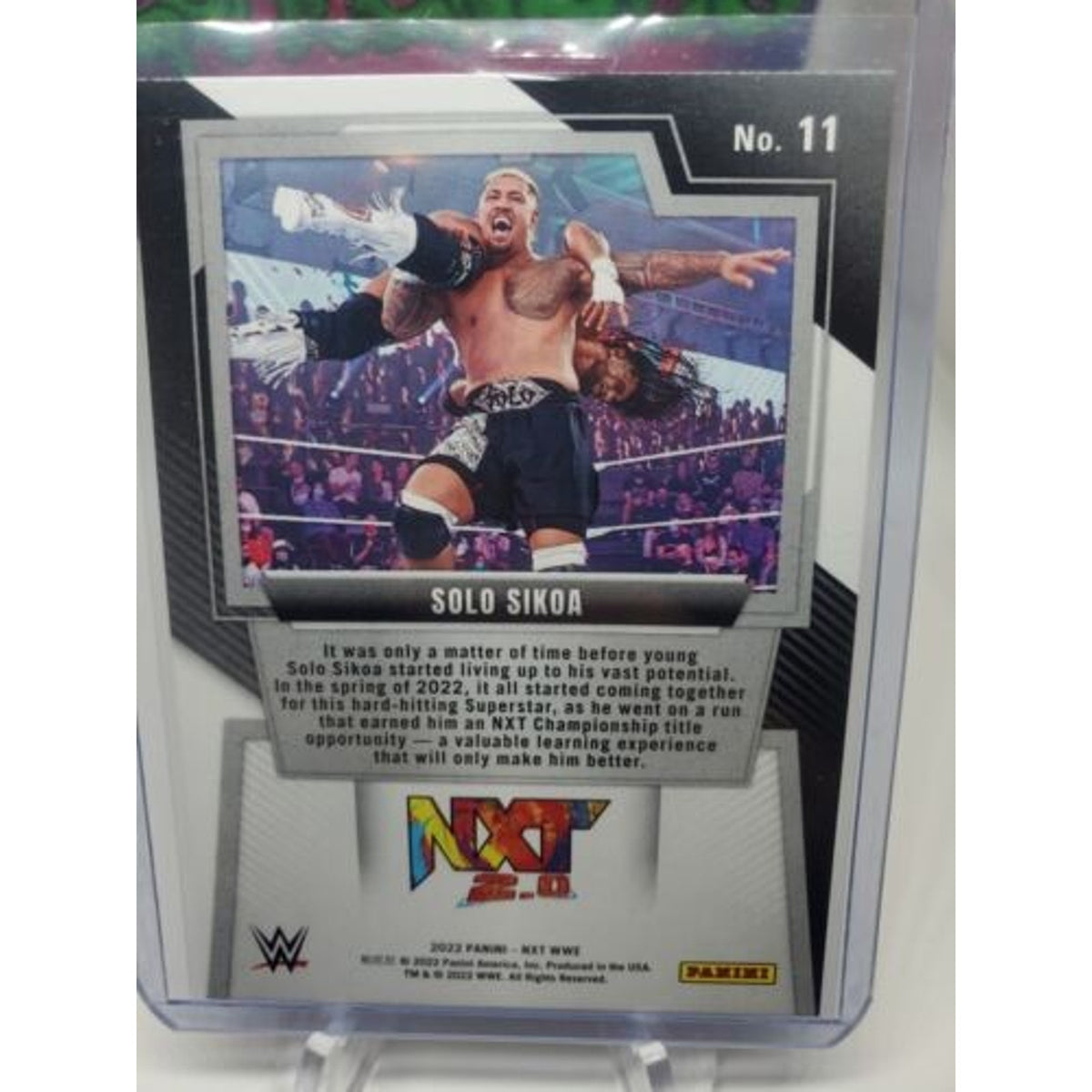 2022 Panini NXT 2.0 WWE #11 Solo Sikoa Purple #/99