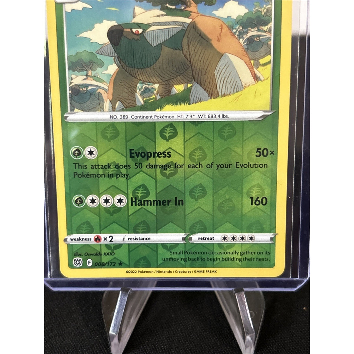 Torterra [Reverse Holo] 8/172 Pokémon TCG Brilliant Stars
