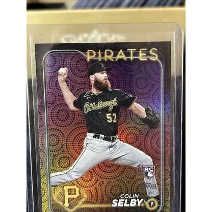 2024 Topps #668 Colin Selby Rookie Summer Holiday Foil SSP - Pack Fresh New