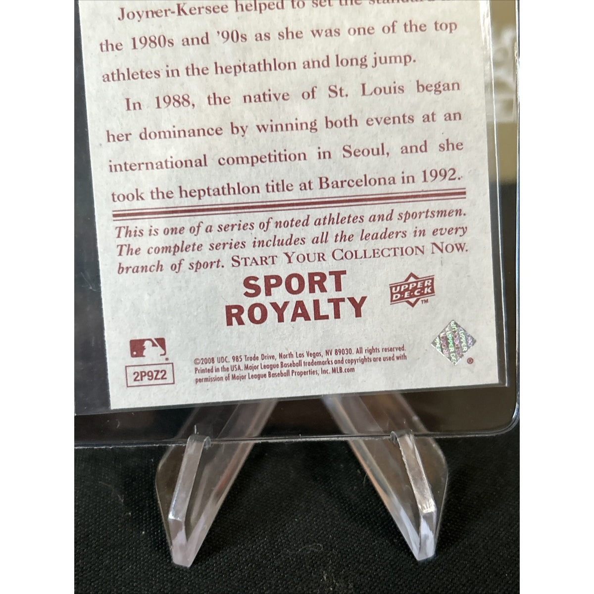 2008 Upper Deck Goudey Mini RED BACK Jackie Joyner-Kersee #297