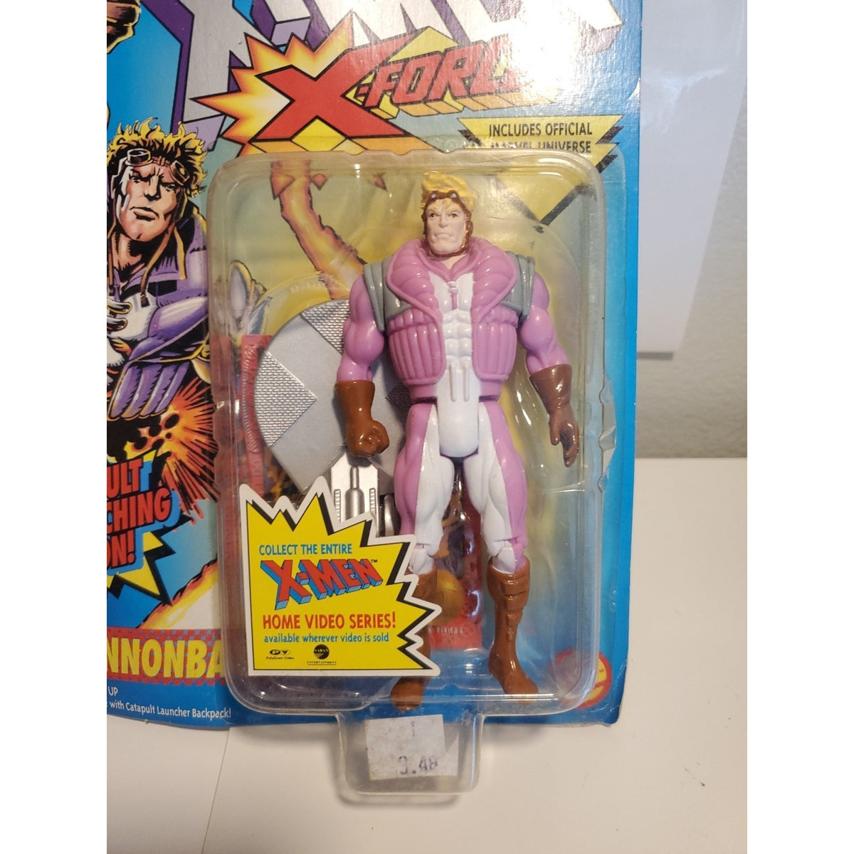 TOY BIZ X-MEN X-FORCE CANNONBALL RARE PINK VERSION MOC