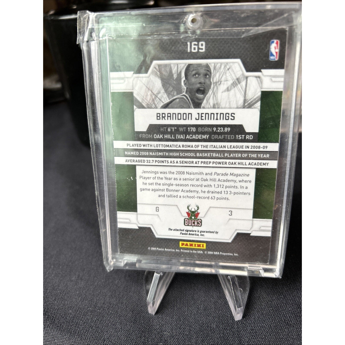 2009-10 Donruss Elite /499 Brandon Jennings #169 Rookie Auto