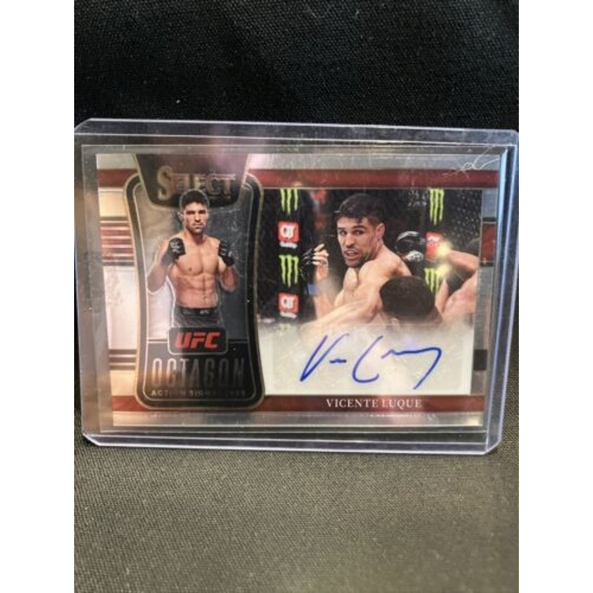 2022 Panini Select UFC Vicente Luque Silver Octagon Action Signatures - Pack New