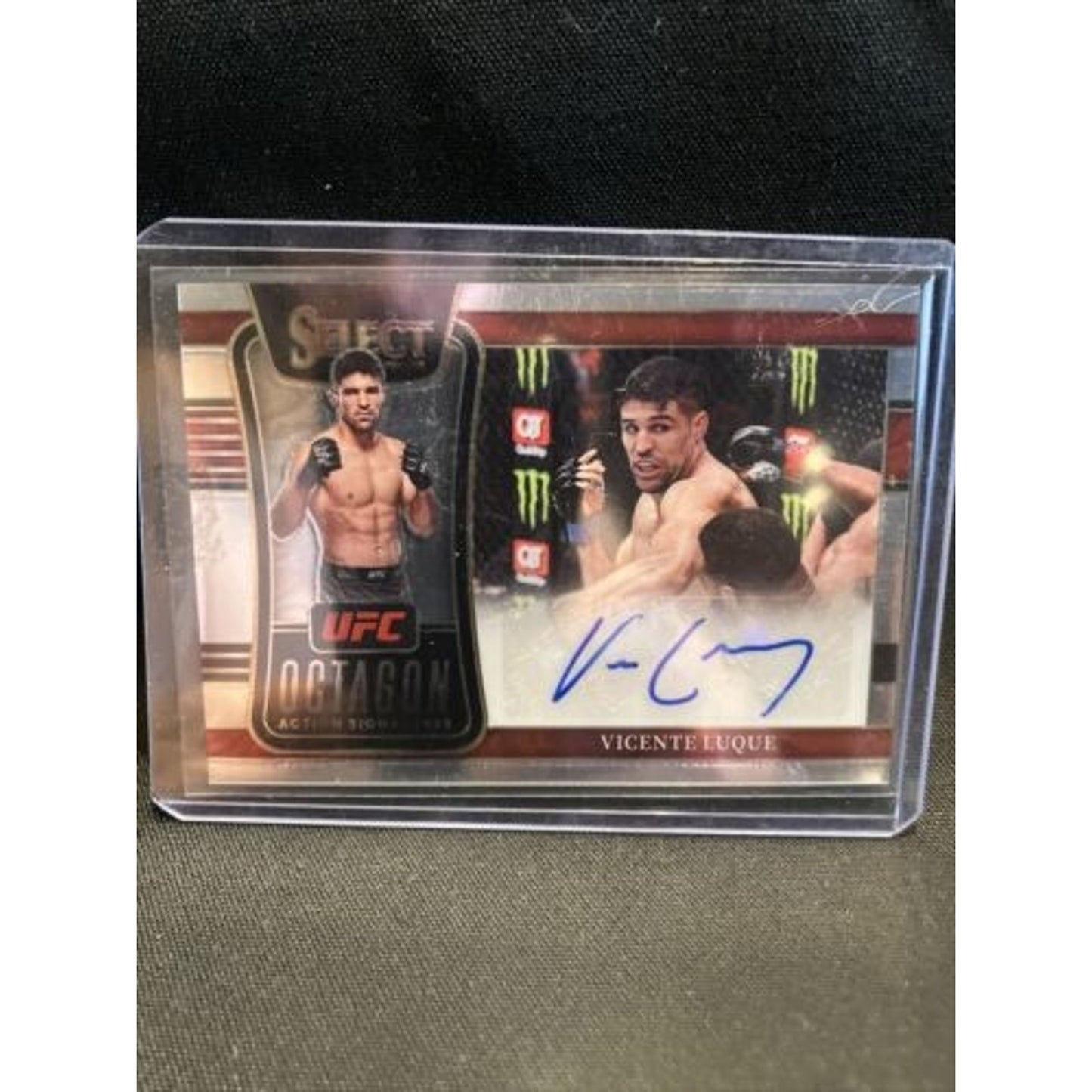 2022 Panini Select UFC Vicente Luque Silver Octagon Action Signatures - Pack New
