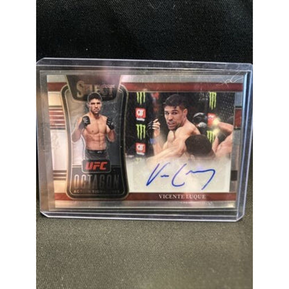 2022 Panini Select UFC Vicente Luque Silver Octagon Action Signatures - Pack New