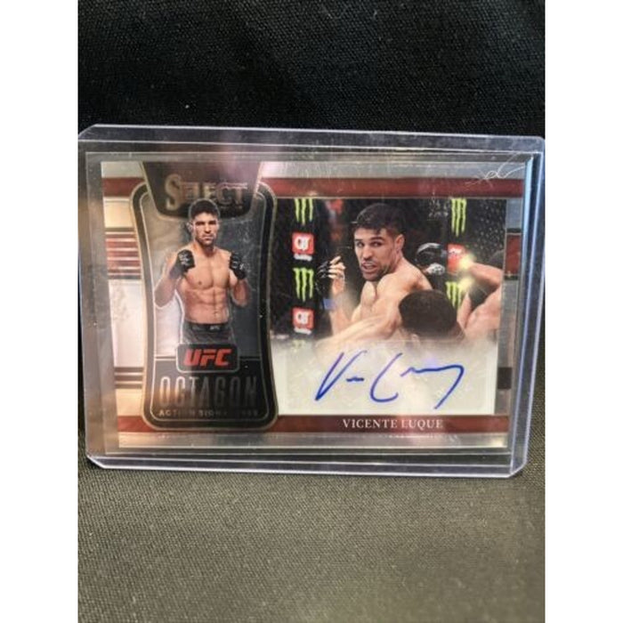2022 Panini Select UFC Vicente Luque Silver Octagon Action Signatures - Pack New