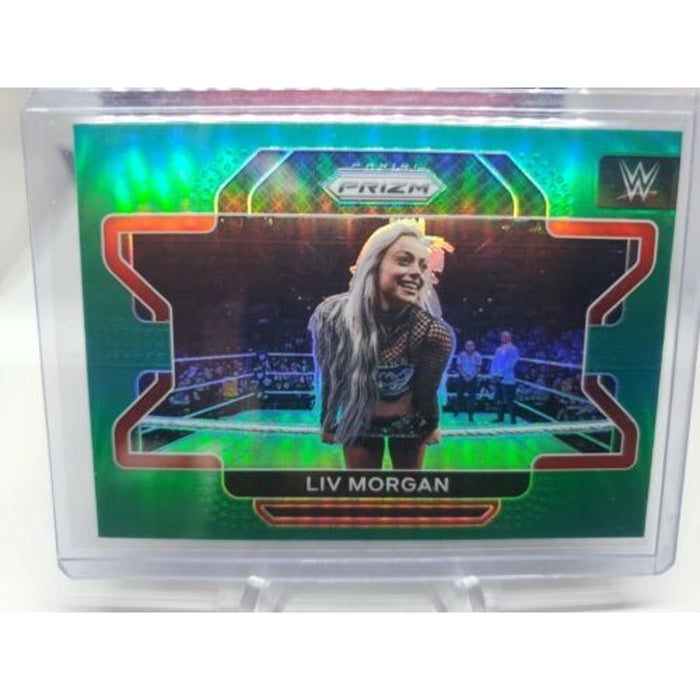 2022 PRIZM WWE LIV MORGAN 1ST PRIZM CARD #46 GREEN PARALLEL Fresh Pull