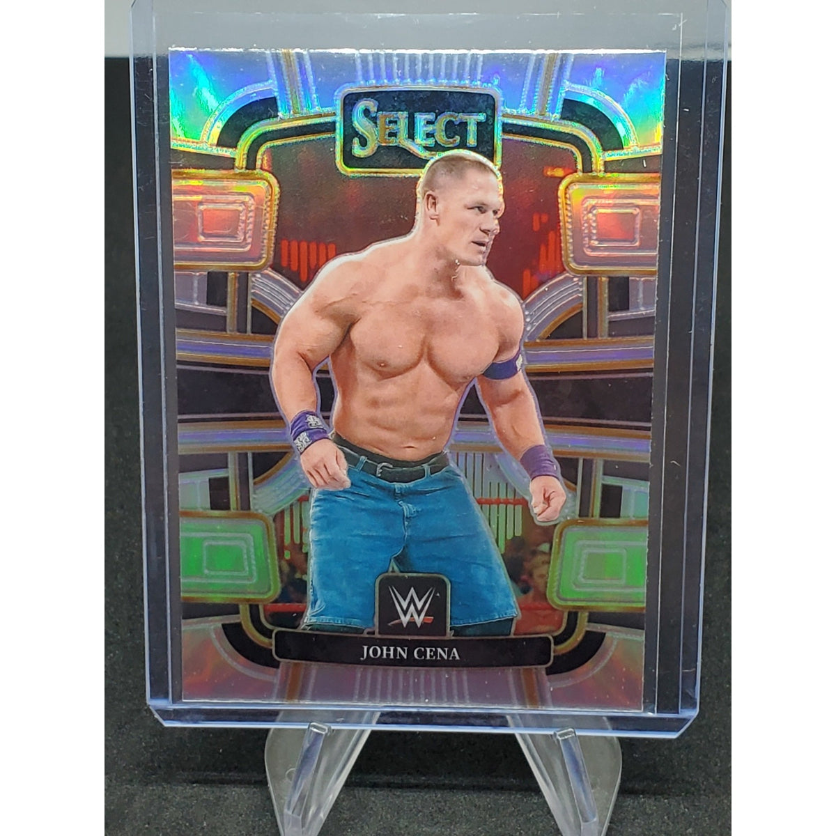 2024 Panini Select WWE Concourse #23 John Cena Silver Prizm