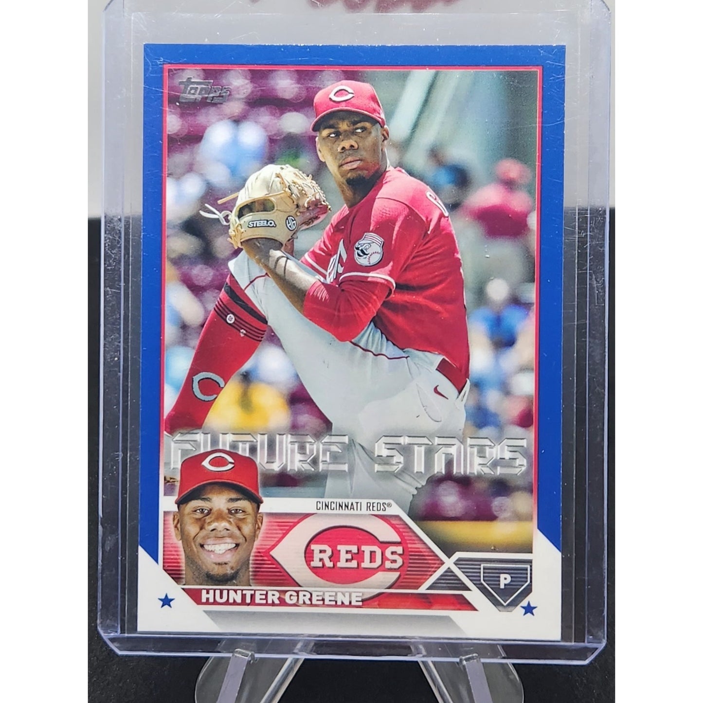 Hunter Greene 2023 Topps #155 Royal Blue Cincinnati Reds