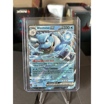 Pokémon TCG Blastoise ex Scarlet & Violet - 151 009/165 Full Art Holo / Pack New