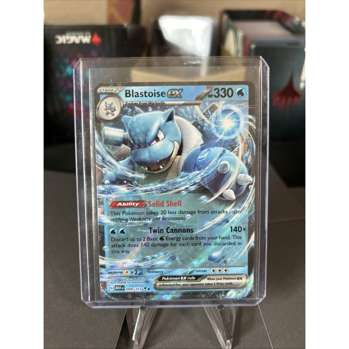 Pokémon TCG Blastoise ex Scarlet & Violet - 151 009/165 Full Art Holo / Pack New