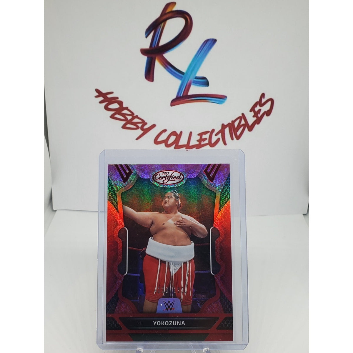 2022 Panini WWE Chronicles Red Certified Parallel Yokozuna /199 Legends
