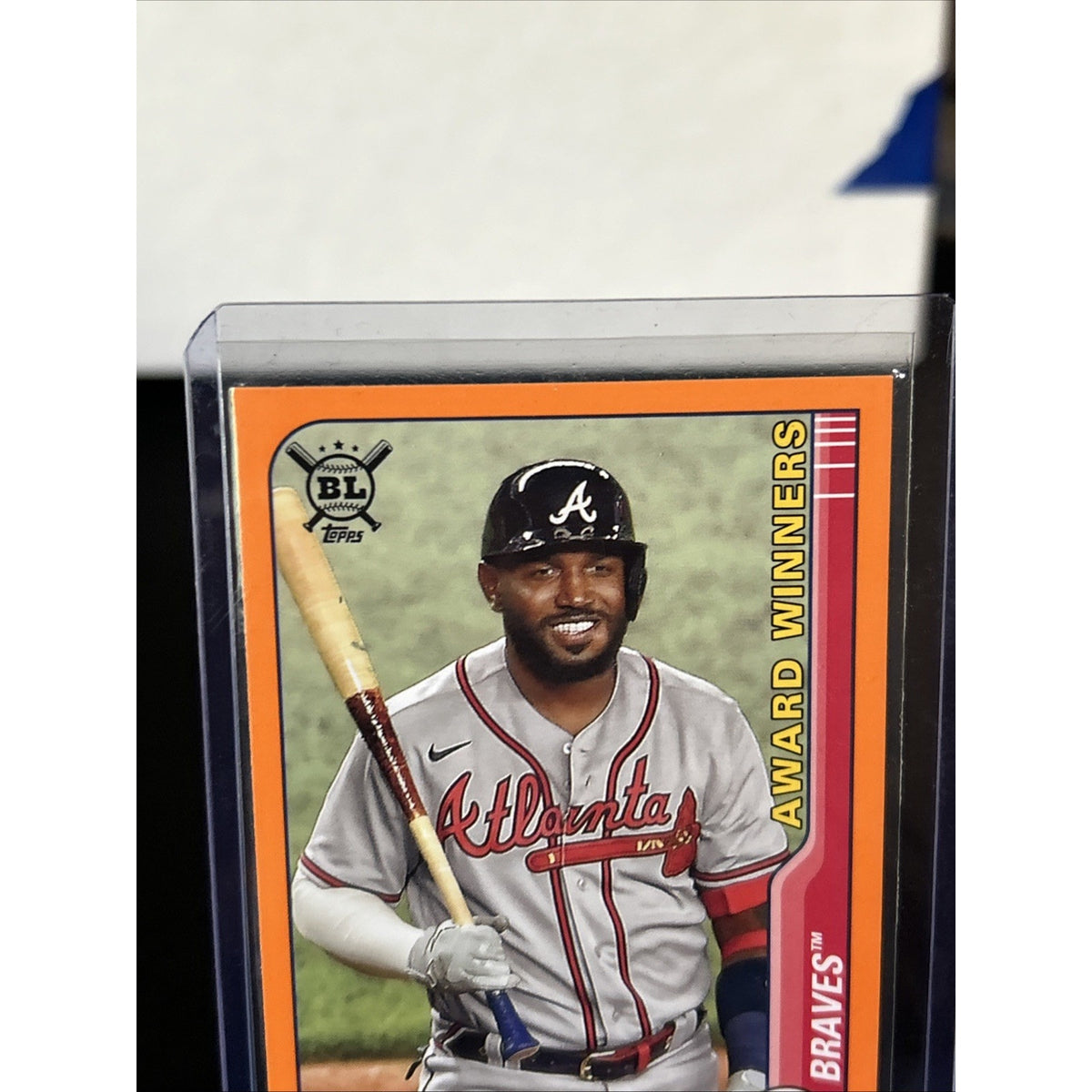 2021 Topps Big League Marcell Ozuna Award Winners Orange #280 Baseball MLB Mint